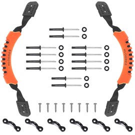 HLOGREE Kayak Handles 2 Pack,Orange Kayak Carry Handle with Rivets,Kayak Replacement Handles,Kayak Handles for Emotion/Pelican/Hobie/Lifetime/sit on top/Ocean/Wilderness Accessories,Kayak Parts