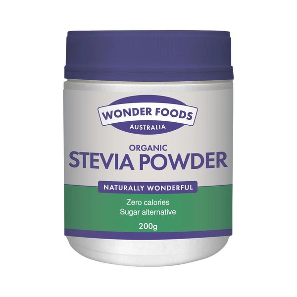vendor-unknown Wonder Foods Organic Stevia Powder 200g