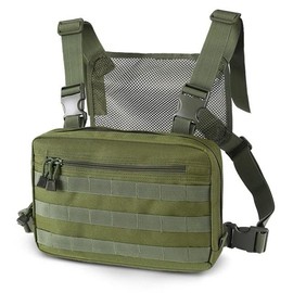 Clape Functional Chest Bag Tactical Molle Chest Pack Hip Hop Streetwear Rig Pouch Combat Vest Pouch Laptop Backpack