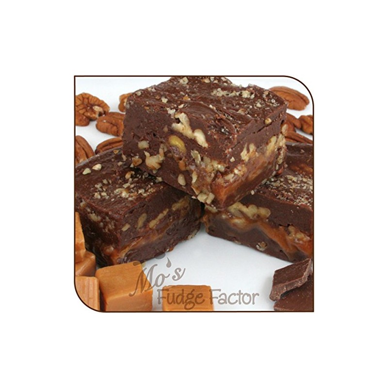 Mo's Fudge Factor, Chocolate Caramel Pecan Fudge 32 Ounces