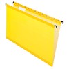 Pendaflex SureHook Reinforced Hanging Folders, Legal Size, Yellow, 1/5 Cut,