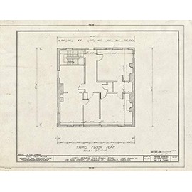Historic Pictoric : Blueprint HABS MD,2-Anna,59- (Sheet 4 of 7) - James Monroe Dry Goods Store, 140 Main Street, Annapolis, Anne Arundel County, MD 20in x 16in