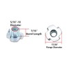 Eowpower 50 Pieces 4 Pronged Zinc Plated Tee T-Nut 5/16"-18