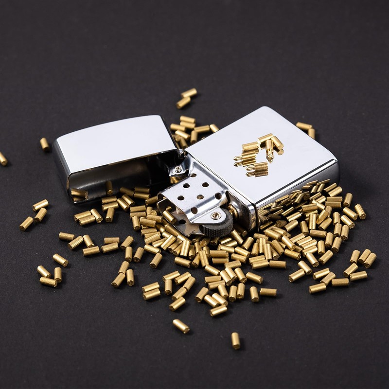 500Pcs Gold Flint Refills for Lighter, Replacement Flints for Lighters,