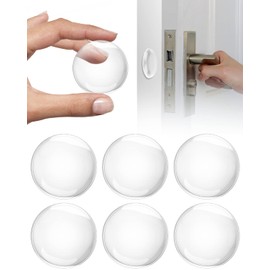 BAIPOK BAIPOK Trstopper Wand - 6er Set Trklinkenpuffer(Transparent), Gummipuffer Selbstklebend, fr Trklinkenpuffer, Wandschutz, Wandschrankschutz, 40mm Durchmesser