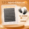 JIMIRE Volume Lash Clusters Manga Eyelash Clusters 12-20MM D Curly