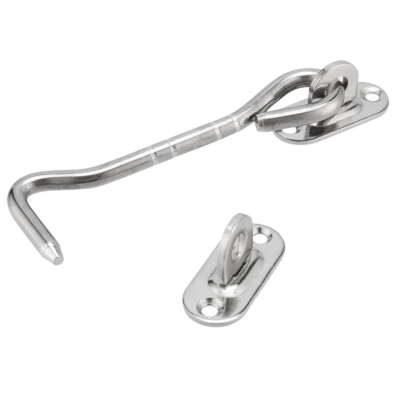 MANCHAP 6 Pack 100mm/4 Inch Cabin Hook and Eye Catch,