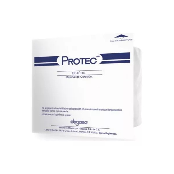 Protec Gasa material de curación Protec 0132000 de 10cm x 10cm en pack de 5 x 1u