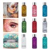 9pz Body Glitter Maquillaje Cabello Cuerpo Brillos Colores