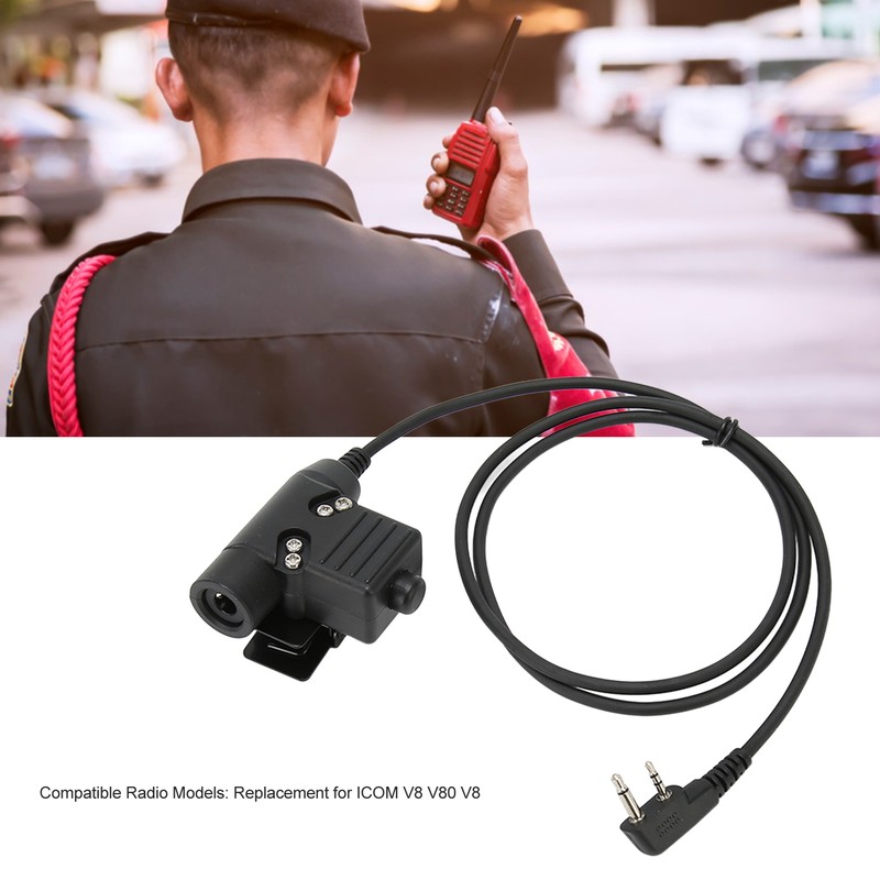 Radio Headset Adapter Push To Talk Clear Sound Walkie Talkie