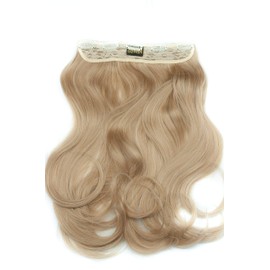 BOMBSHELL HAIR EXTENSIONS 180g 24" 5 Clips Flicky One Piece Half Head Clip On Hair Extensions Wig(M05 LIGHT MEDIUM BLONDE)
