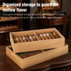DXXULL Spanish Cedar Cigar Tray,Adjustable Cedar Wood Dividers, Special Storage