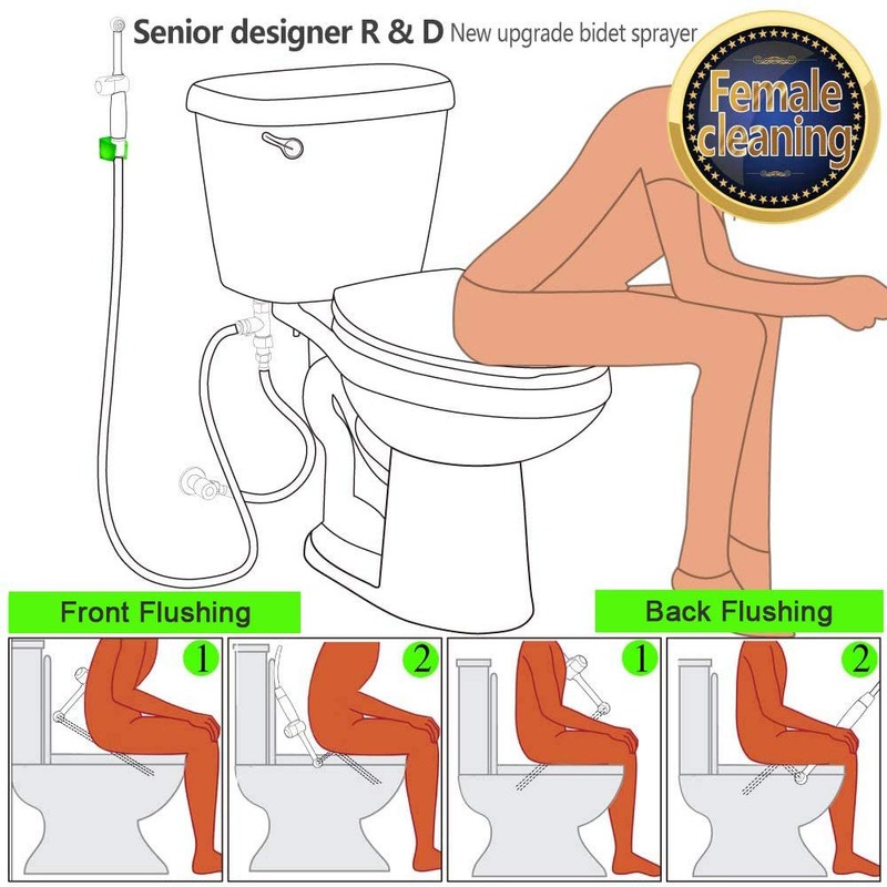 SonTiy Handheld Bidet Toilet Sprayer, Brass Cloth Diaper Sprayer Hand