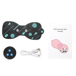 Mini Cervical Massager Multi functional Rechargeable Pulse Shoulder Neck Back Massager Black