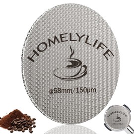 58mm Coffee Puck Screen, Espresso Puck Screen for 58mm/58.5mm Portafilter, Reusable Stainless Steel Coffee Filter 1.7mm Thickness 150μm, Coffee Accessories for Barista