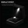Caja de anillo de luz LED, de joyería de joyería