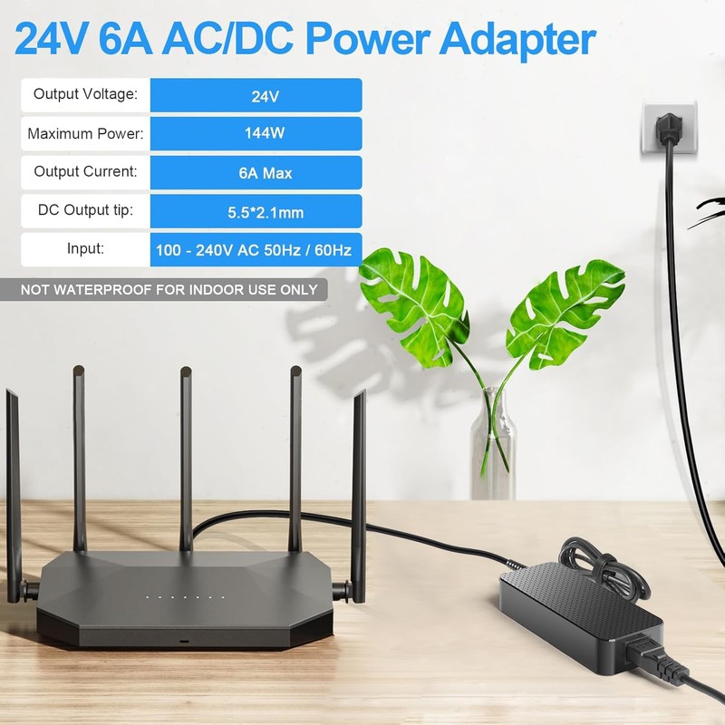 TAIFU 24V AC Adapter Charger for S.M.S.L SA300 HiFi Digital