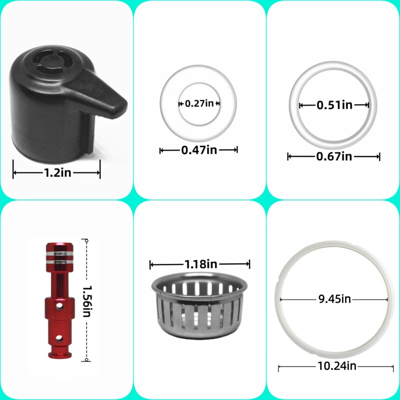 11PCS Replacement Parts for Instant Pot Old Version Duo/Duo Plus