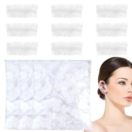 300 Stück Einweg Ohrenschützer Wasserdichte, Dusche Ohr Abdeckung, Einweg-Ohrenschützer aus Kunststoff, für Haarfärbemittel, Dusche, Baden, Bad, Spa, Friseursalon, Zuhause und Hotel