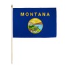 Montana 12x18in Stick Flag - 1 dozen pack
