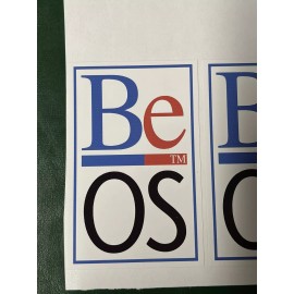 Unbranded BEOS computer logo vinyl decal