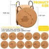 12 Pcs 4 Inch Horoscope Cork Coaster with Holder for