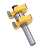 2Pcs Tongue Groove Router Bit T Shape 3 Teeth 2