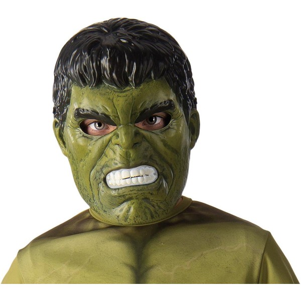 Rubie's 39215NS Hulk The Avengers Halbmaske, boys, grün, Einheitsgröße