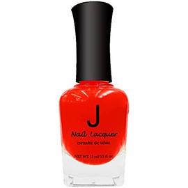 J Nail Polish #001 Neon Red (Pack of 2)