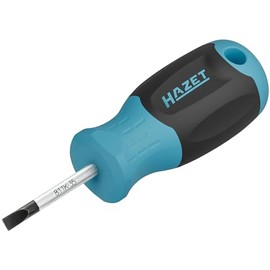 Hazet 811K-35 Stubby Slotted Screwdriver, 3.5 x 25 mm