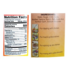 Thai Sweet Chili Sauce Thai Sweet and Spicy Flavor Chili Sauce 18 oz for Egg Rolls and Salad