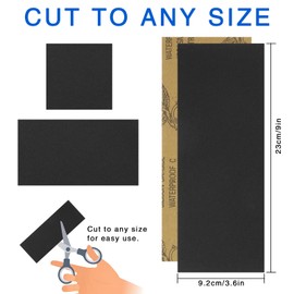 42 PCS Profi Schleifpapier Set, Trocken und Nass Sandpapier, 400 bis 2000 Körnung, 9x3,6 Zoll, Schmirgelpapier Set für Holz, Auto, Metall, Lack, Kunststoff