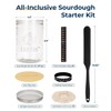Lorzon Sourdough Starter Jar Kit - 47 oz Large Wide