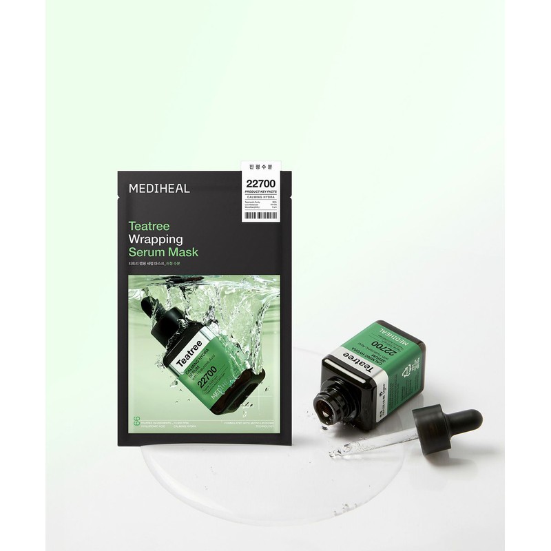 Mediheal [2pack] Tea Tree Calming Hydration Wrapping Serum Mask 10