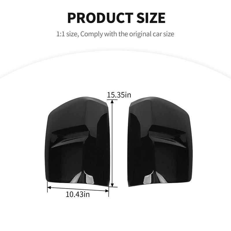 JeCar Taillight Trim Covers Smoked Brake Light Rear Lamp Guards