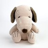 Marimo Craft 163714-21 Snoopy Corduroy Series Plush Toy S, Mocha