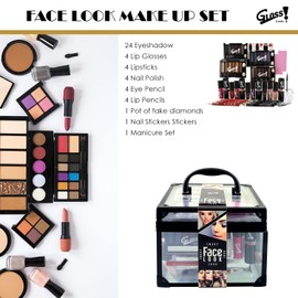 Gloss! Essential Make-Up Malette, 1 Pack (1 x 12 Pieces) Gift Box – Makeup Kit