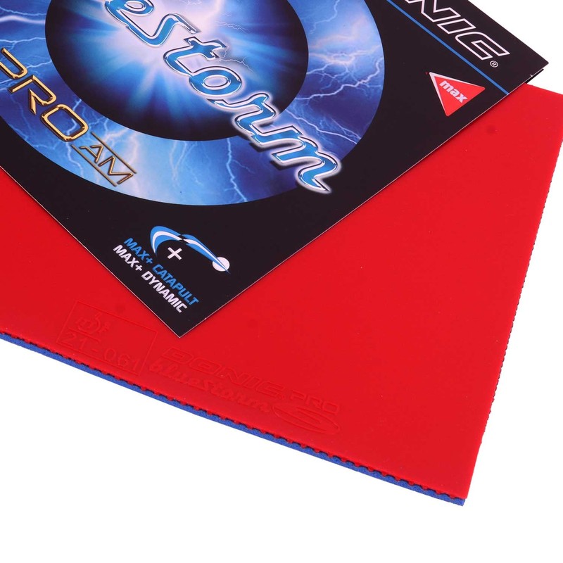 Donic Bluestorm Pro AM Table Tennis Rubber (Max, Red)