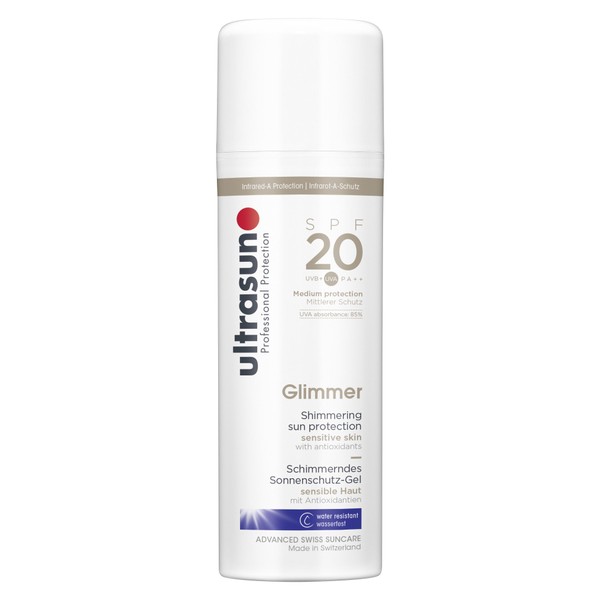 Ultrasun Glimmer Spf 20 Schimmerndes Sonnenschutz-Gel, 1er Pack (1 x 150 ml)