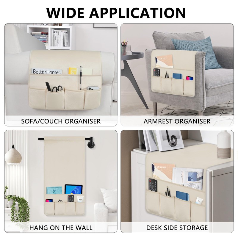 WETRBWEH Remote Control Holder for Armchair，Couch Caddy Organizer TV Remote