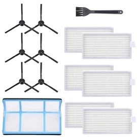 Side Brush Filter Kit Replacement Parts Compatible with Robotic Vacuum for ILIFE V3 V3S V5 V5s