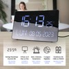 XXL Curved Clock - Large Negative LCD Display - Large
