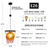 LDDBEN Retro Basketball Chandelier Creative Ball Lamp Pendant Light Sports