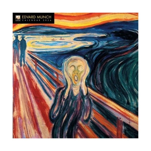 Flame Tree Calendars Edvard Munch Wall Calendar 2026 (Art Calendar)