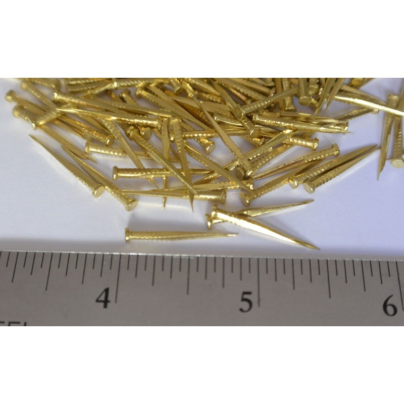 Solid Brass Nails Tacks for Shoes Boots Leather Heels Soles