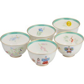 Koransha IB576-CCG Tsuki Goyomi Teacup Set
