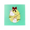 3d Easter Pop Up Card, Easter Bunnies With Eggs Festive