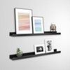 MCS Picture Ledge Shelf, Room Decor Floating Shelf, Black Woodgrain,