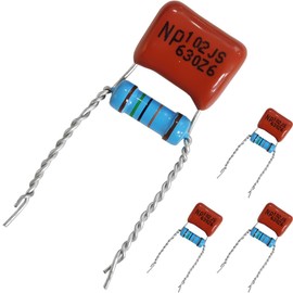 DAOKAI Treble Bleed Mod 102J 1nf 630V High Withstand Voltage CBB Capacitor and 150K 1W 1% Precision Metal Film Resistor for Electric Guitar Bass - 4PCS