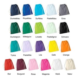 minimutz Cotton Drawstring Gym Bag – Shoe Bag for Painting Printing – Sports Bag Gym Bag Jute Backpack, [10] Pastel Purple